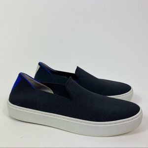 Rothys loafer sneaker black round toe